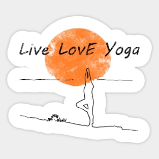 Live Love Yoga...... Sticker